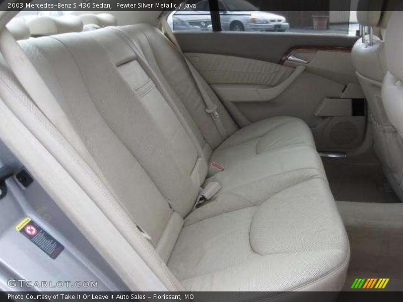 Pewter Silver Metallic / Java 2003 Mercedes-Benz S 430 Sedan
