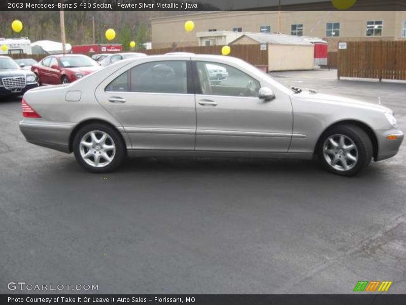 Pewter Silver Metallic / Java 2003 Mercedes-Benz S 430 Sedan