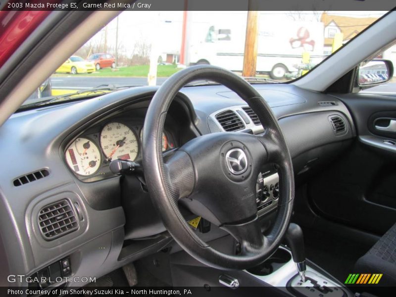 Garnet Red Mica / Gray 2003 Mazda Protege ES