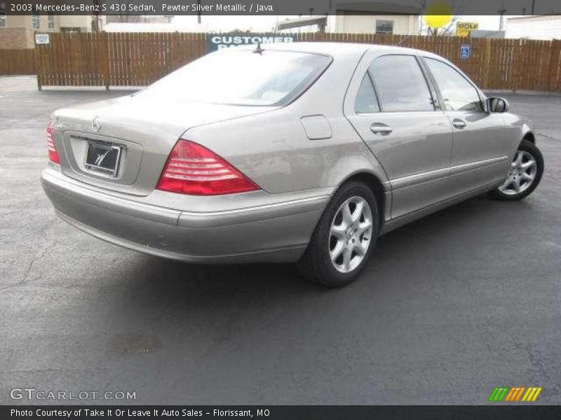 Pewter Silver Metallic / Java 2003 Mercedes-Benz S 430 Sedan