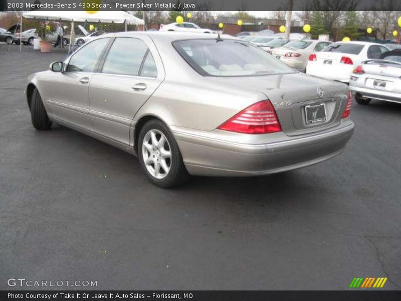Pewter Silver Metallic / Java 2003 Mercedes-Benz S 430 Sedan