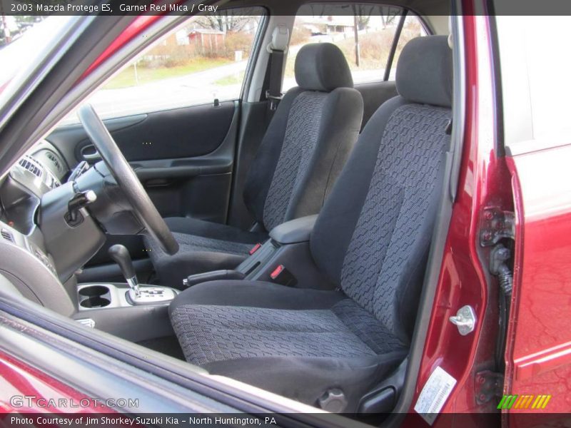 Garnet Red Mica / Gray 2003 Mazda Protege ES