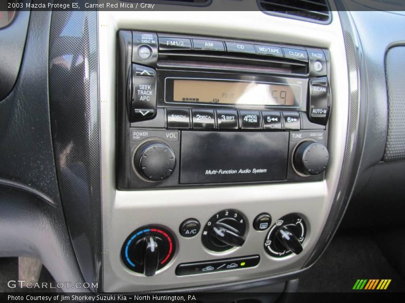 Garnet Red Mica / Gray 2003 Mazda Protege ES