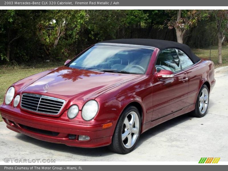 Firemist Red Metallic / Ash 2003 Mercedes-Benz CLK 320 Cabriolet