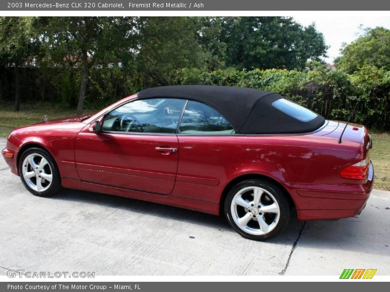 Firemist Red Metallic / Ash 2003 Mercedes-Benz CLK 320 Cabriolet