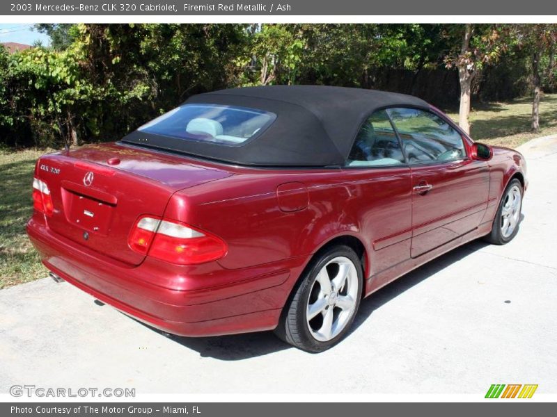 Firemist Red Metallic / Ash 2003 Mercedes-Benz CLK 320 Cabriolet