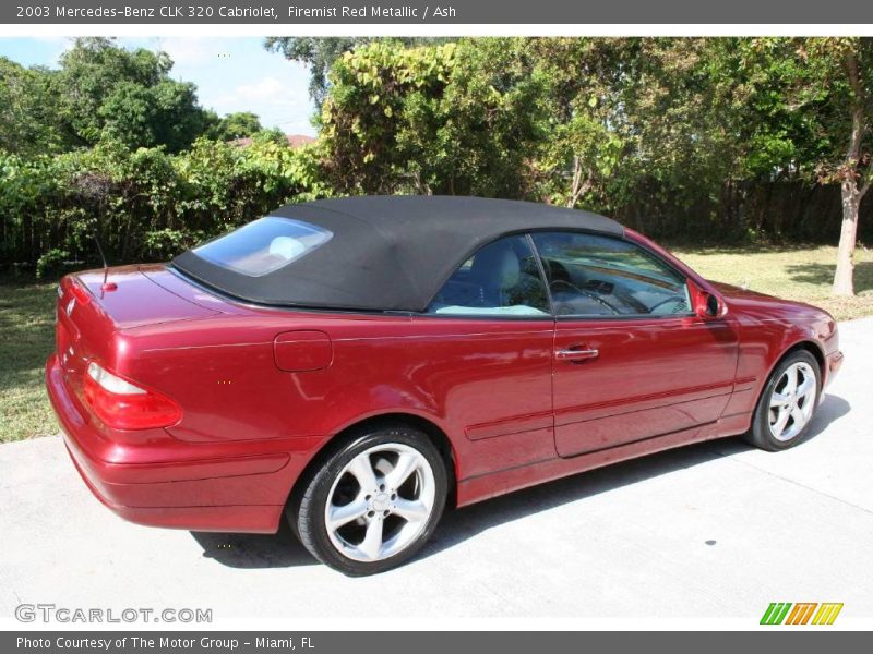 Firemist Red Metallic / Ash 2003 Mercedes-Benz CLK 320 Cabriolet
