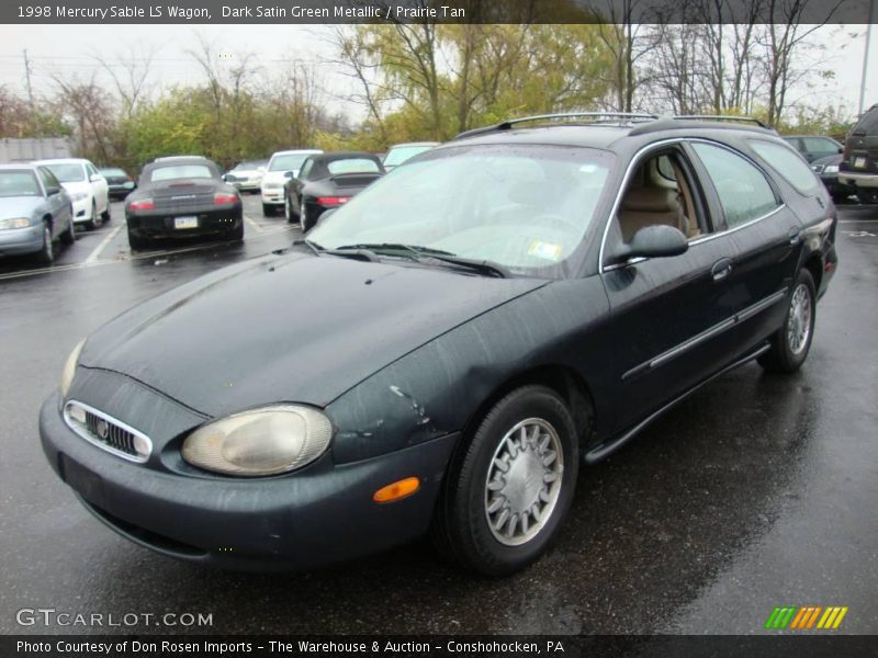 Dark Satin Green Metallic / Prairie Tan 1998 Mercury Sable LS Wagon