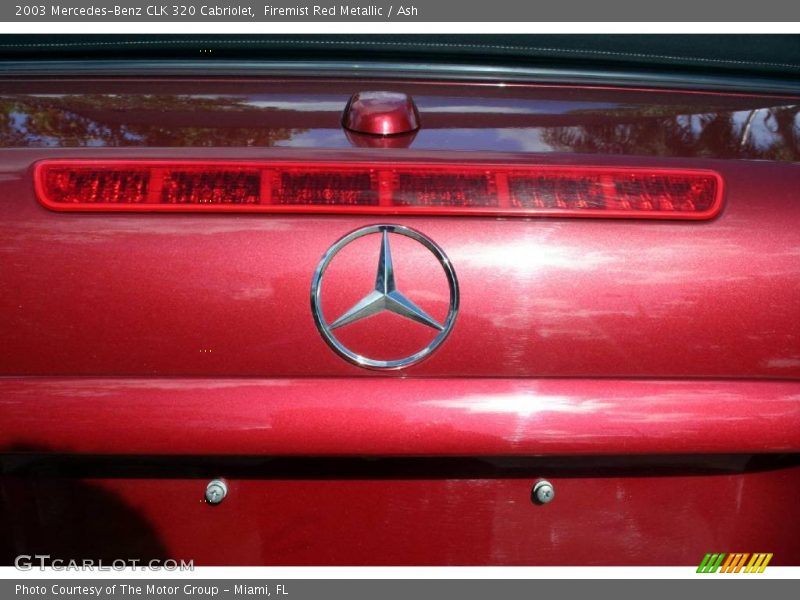 Firemist Red Metallic / Ash 2003 Mercedes-Benz CLK 320 Cabriolet