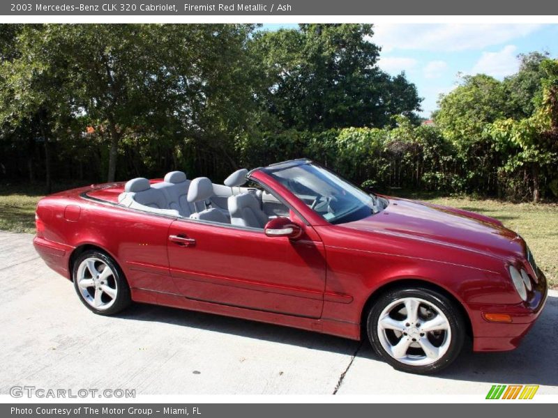 Firemist Red Metallic / Ash 2003 Mercedes-Benz CLK 320 Cabriolet