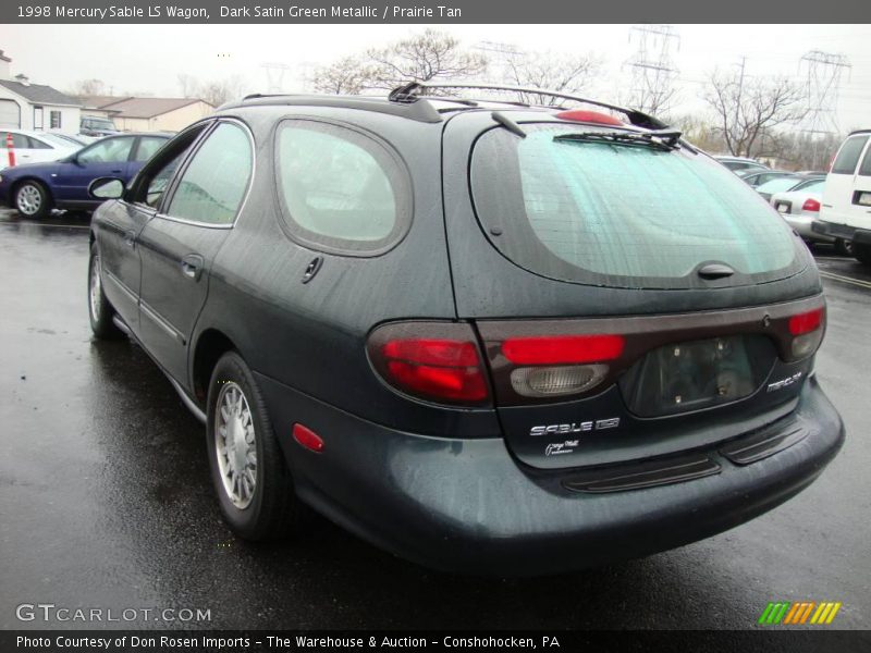 Dark Satin Green Metallic / Prairie Tan 1998 Mercury Sable LS Wagon