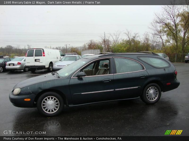 Dark Satin Green Metallic / Prairie Tan 1998 Mercury Sable LS Wagon