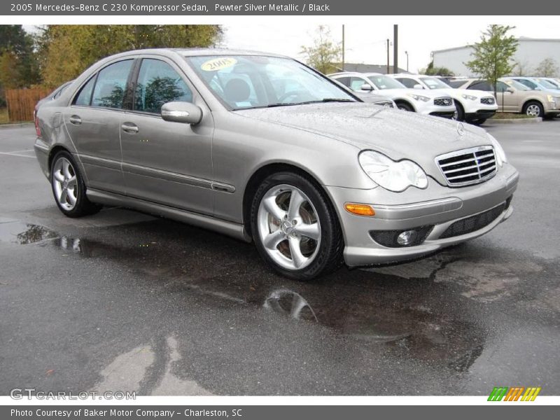 Pewter Silver Metallic / Black 2005 Mercedes-Benz C 230 Kompressor Sedan