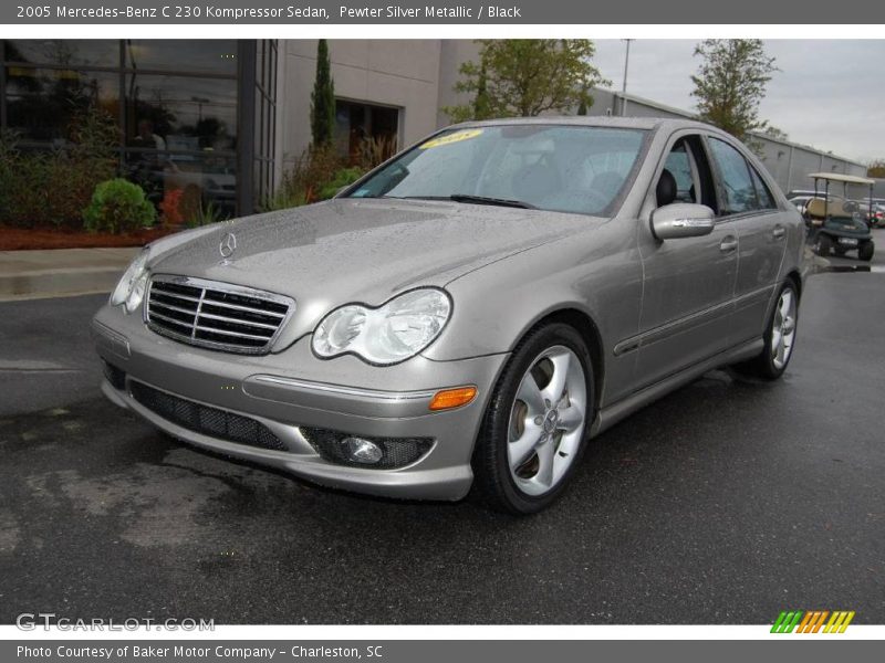 Pewter Silver Metallic / Black 2005 Mercedes-Benz C 230 Kompressor Sedan
