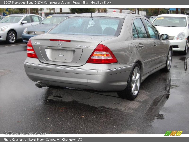 Pewter Silver Metallic / Black 2005 Mercedes-Benz C 230 Kompressor Sedan