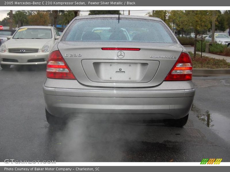 Pewter Silver Metallic / Black 2005 Mercedes-Benz C 230 Kompressor Sedan