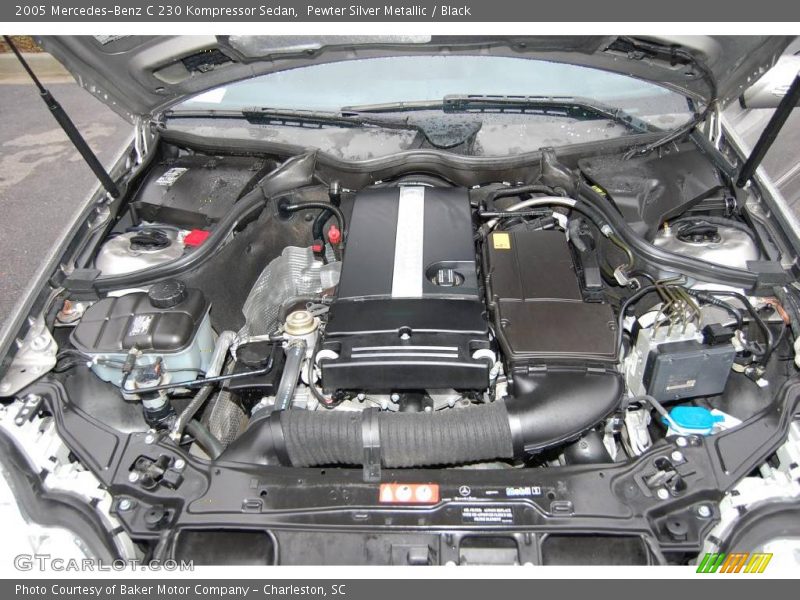 Pewter Silver Metallic / Black 2005 Mercedes-Benz C 230 Kompressor Sedan