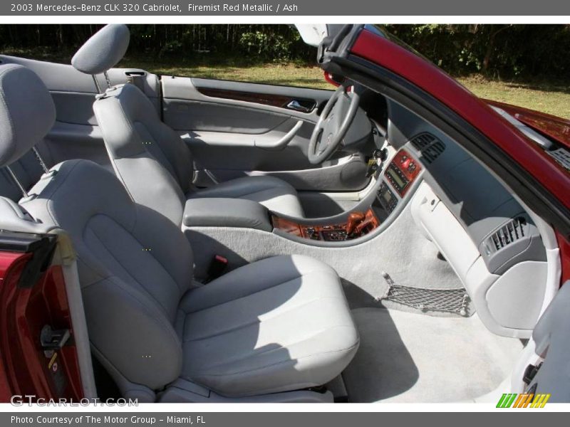 Firemist Red Metallic / Ash 2003 Mercedes-Benz CLK 320 Cabriolet