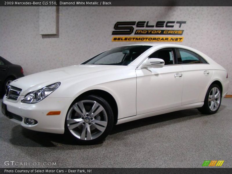 Diamond White Metallic / Black 2009 Mercedes-Benz CLS 550