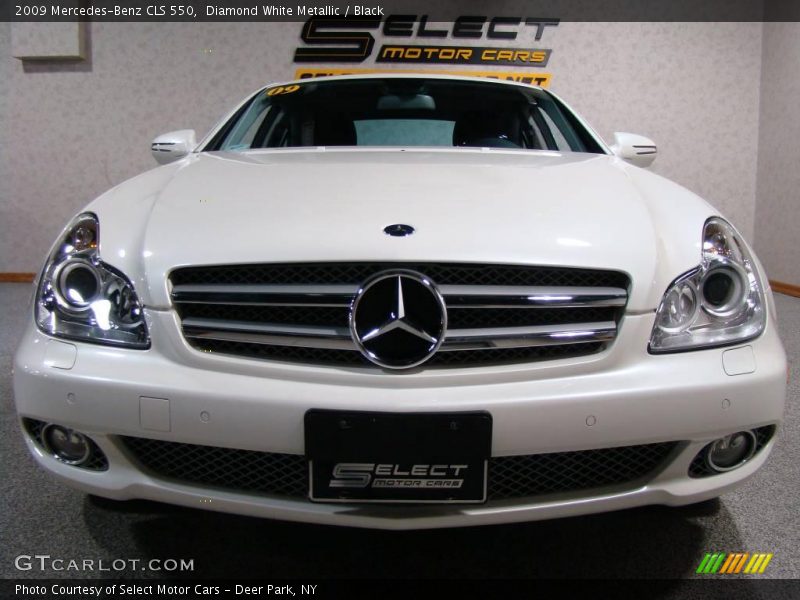 Diamond White Metallic / Black 2009 Mercedes-Benz CLS 550