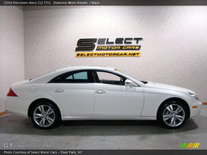 Diamond White Metallic / Black 2009 Mercedes-Benz CLS 550