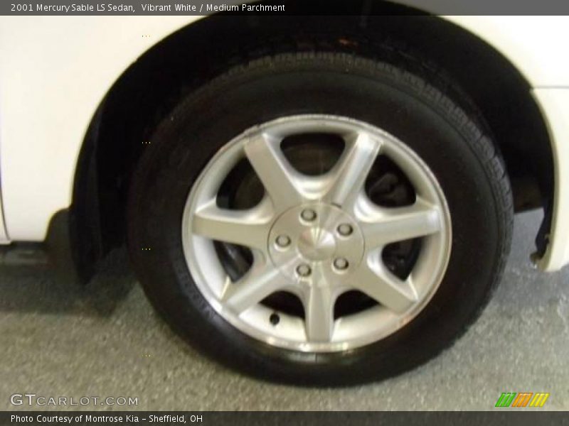 Vibrant White / Medium Parchment 2001 Mercury Sable LS Sedan