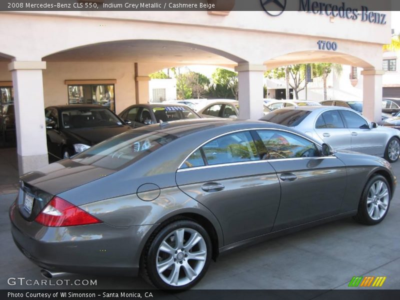 Indium Grey Metallic / Cashmere Beige 2008 Mercedes-Benz CLS 550