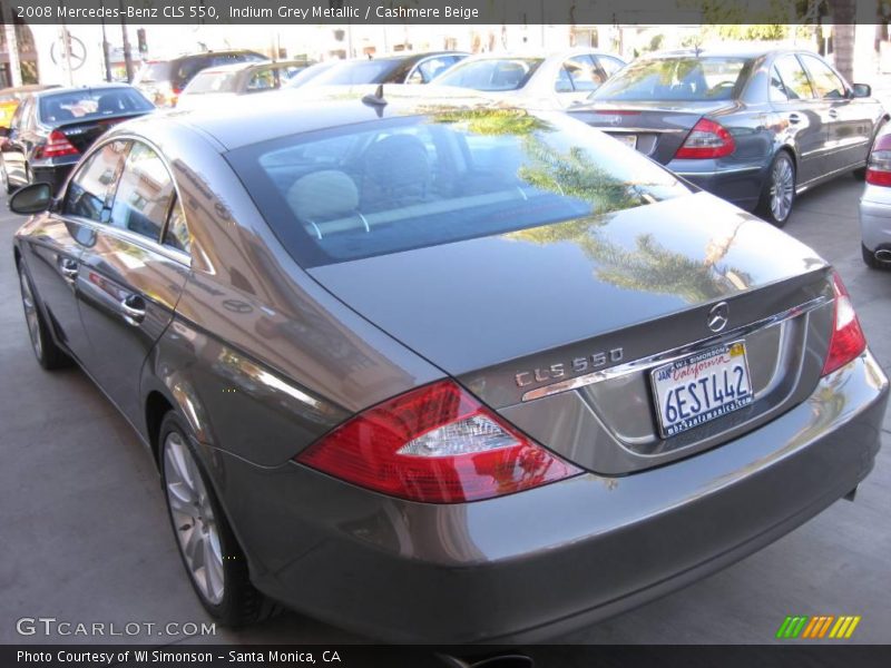 Indium Grey Metallic / Cashmere Beige 2008 Mercedes-Benz CLS 550