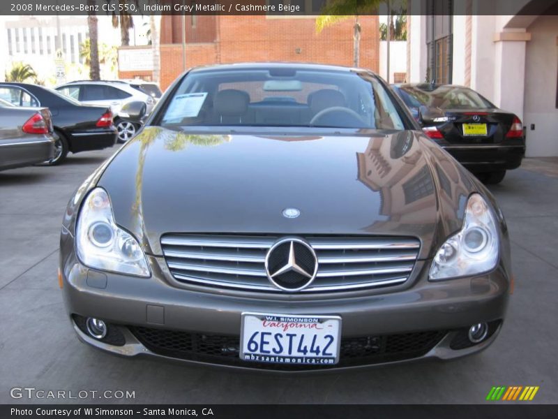 Indium Grey Metallic / Cashmere Beige 2008 Mercedes-Benz CLS 550