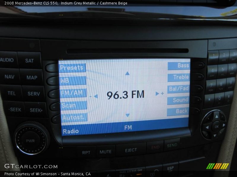 Indium Grey Metallic / Cashmere Beige 2008 Mercedes-Benz CLS 550
