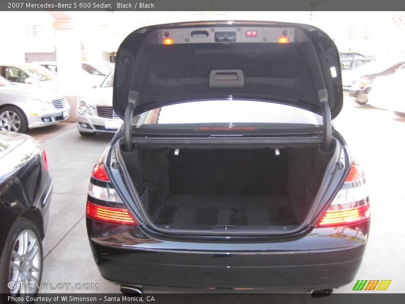 Black / Black 2007 Mercedes-Benz S 600 Sedan