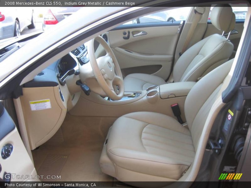 Indium Grey Metallic / Cashmere Beige 2008 Mercedes-Benz CLS 550