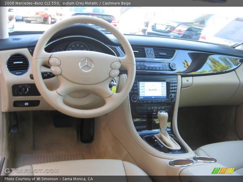 Indium Grey Metallic / Cashmere Beige 2008 Mercedes-Benz CLS 550