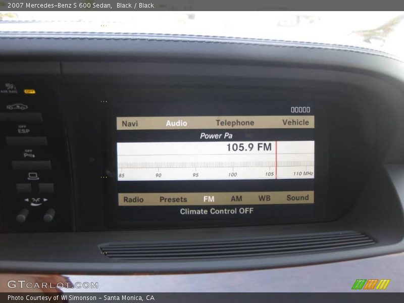 Black / Black 2007 Mercedes-Benz S 600 Sedan