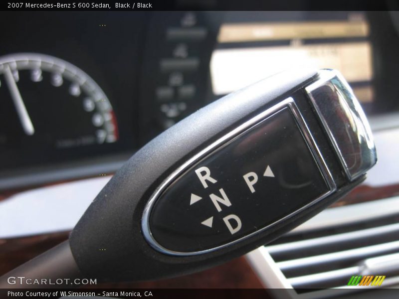 Black / Black 2007 Mercedes-Benz S 600 Sedan