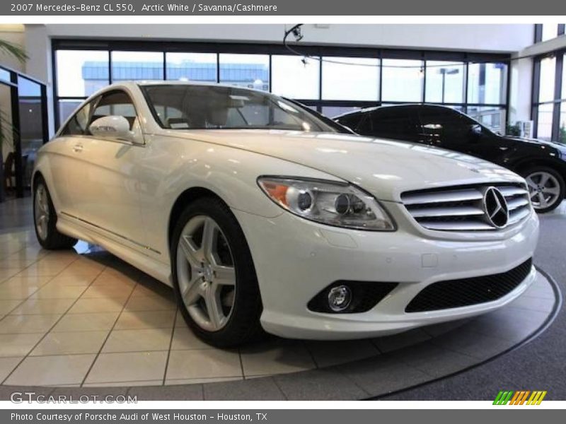 Arctic White / Savanna/Cashmere 2007 Mercedes-Benz CL 550