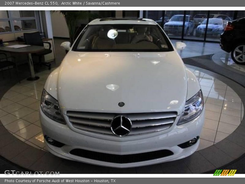 Arctic White / Savanna/Cashmere 2007 Mercedes-Benz CL 550