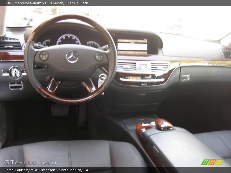 Black / Black 2007 Mercedes-Benz S 600 Sedan