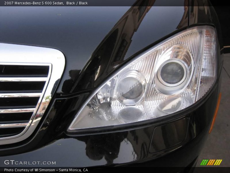 Black / Black 2007 Mercedes-Benz S 600 Sedan
