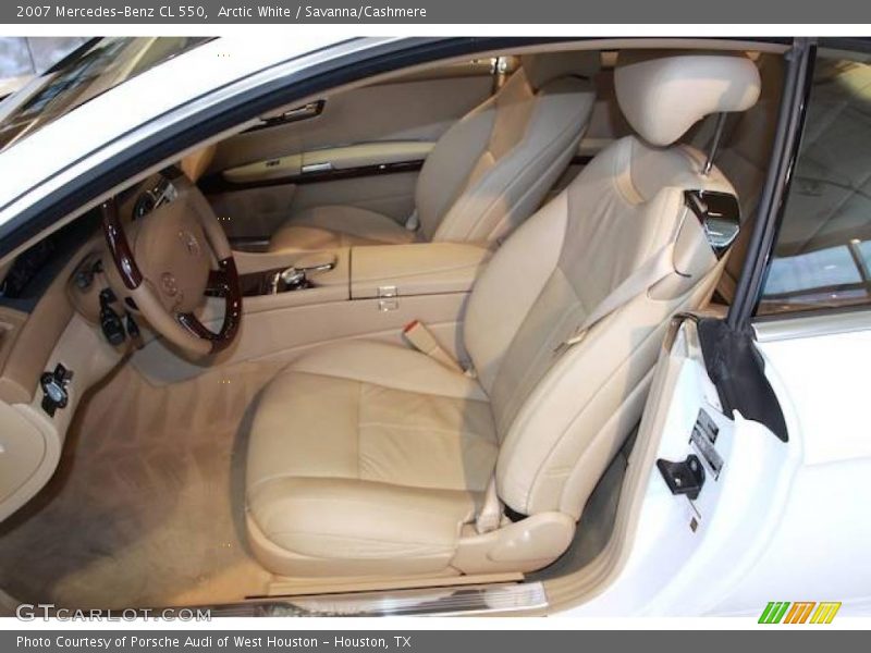 Arctic White / Savanna/Cashmere 2007 Mercedes-Benz CL 550