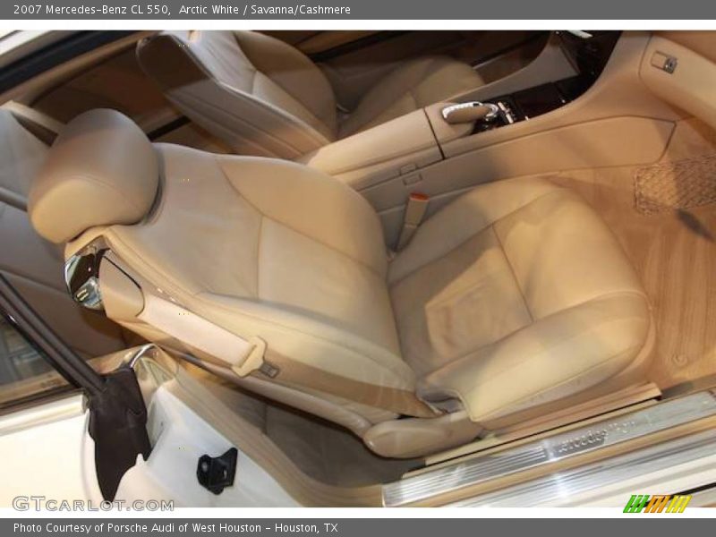Arctic White / Savanna/Cashmere 2007 Mercedes-Benz CL 550