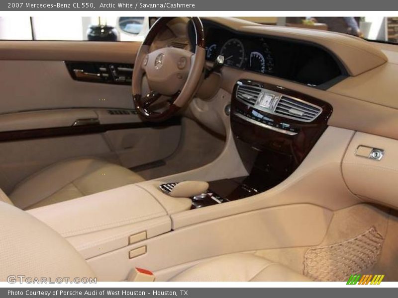 Arctic White / Savanna/Cashmere 2007 Mercedes-Benz CL 550