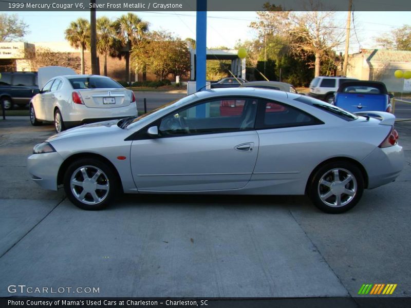 Silver Frost Metallic / Graystone 1999 Mercury Cougar V6