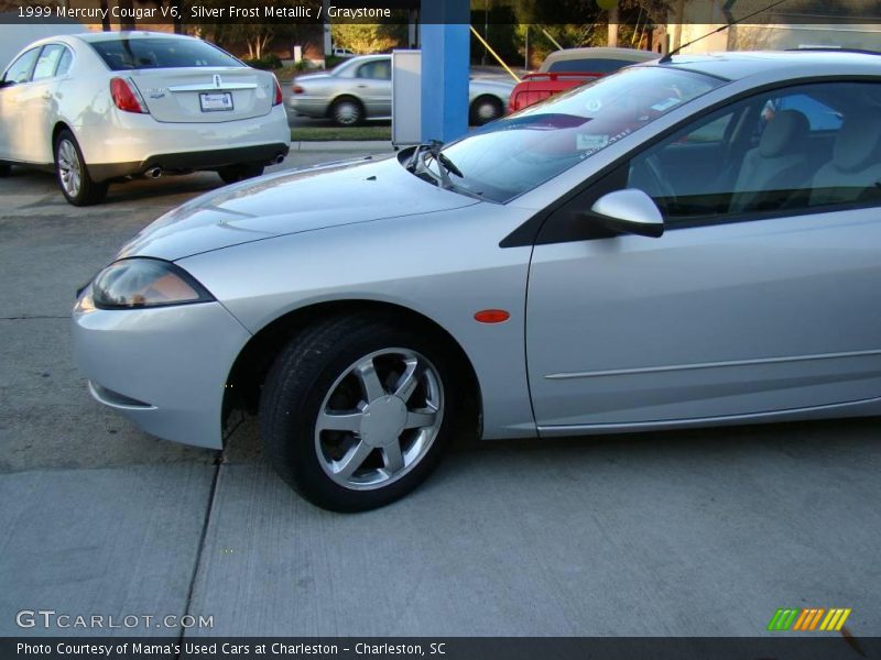 Silver Frost Metallic / Graystone 1999 Mercury Cougar V6