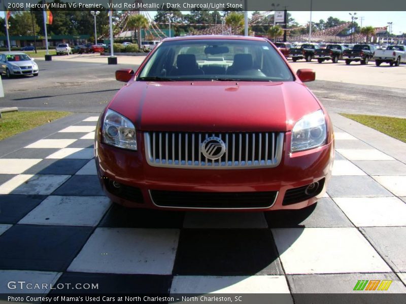 Vivid Red Metallic / Dark Charcoal/Light Stone 2008 Mercury Milan V6 Premier