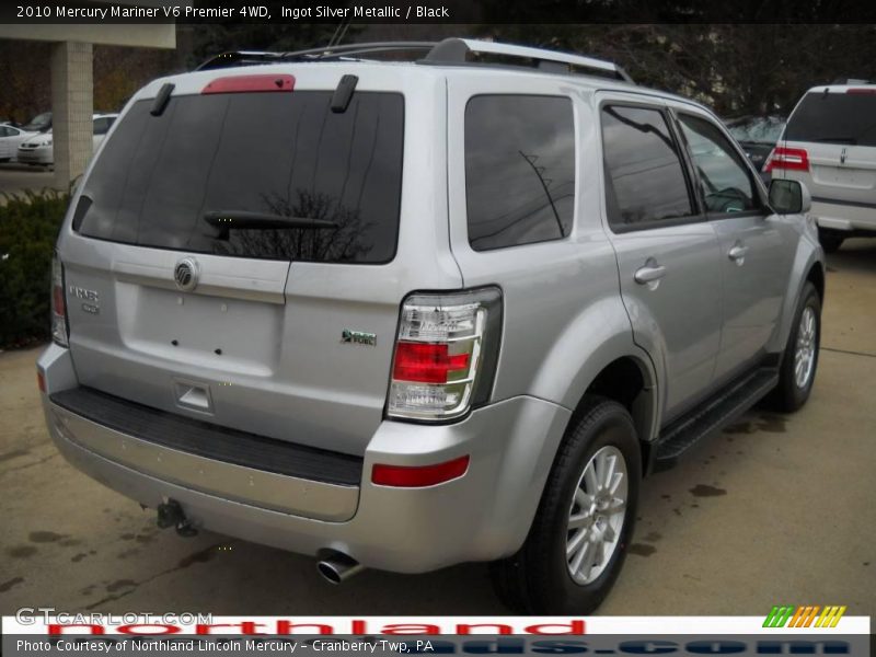 Ingot Silver Metallic / Black 2010 Mercury Mariner V6 Premier 4WD
