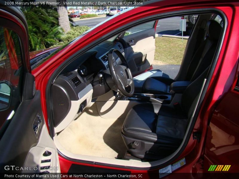 Vivid Red Metallic / Dark Charcoal/Light Stone 2008 Mercury Milan V6 Premier