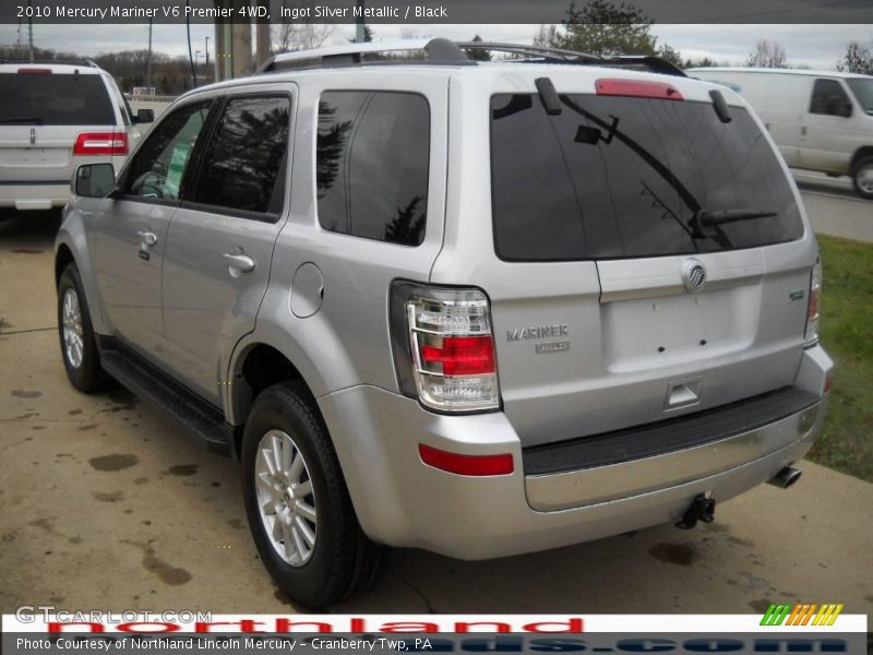Ingot Silver Metallic / Black 2010 Mercury Mariner V6 Premier 4WD