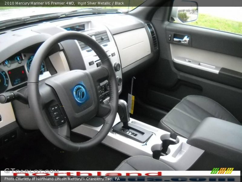 Ingot Silver Metallic / Black 2010 Mercury Mariner V6 Premier 4WD