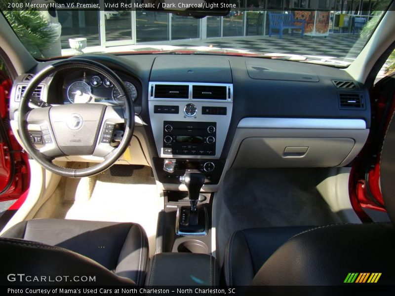 Vivid Red Metallic / Dark Charcoal/Light Stone 2008 Mercury Milan V6 Premier